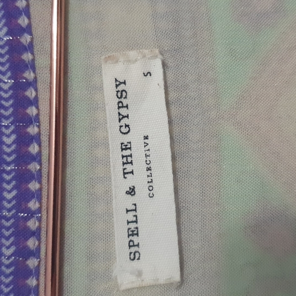 Spell Poinciana Boho Midi Dress Small Lilac - Picture 9 of 16